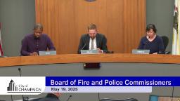 Three Board of Fire and Police Commissioners at Dias. 