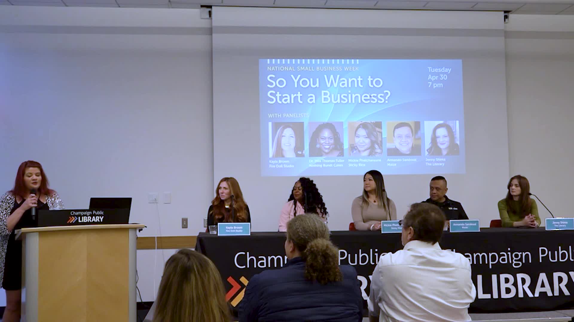 Champaign Public Library - Business Series - So You Want to Start a Business: Celebrating National Small Business Week